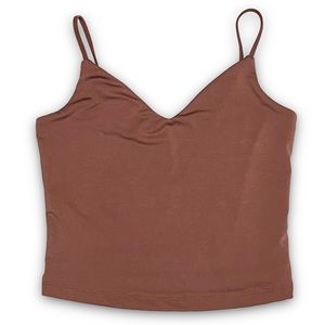 3/$30 Dynamite Cropped Bralette Camisole XS/Extra Small Burlwood Pink Brown NEW